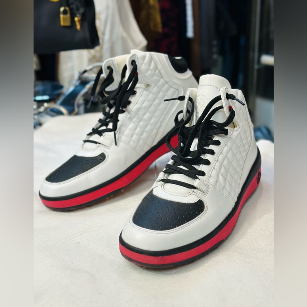 G/FORE White Leather Upper Sneakers size 12 US